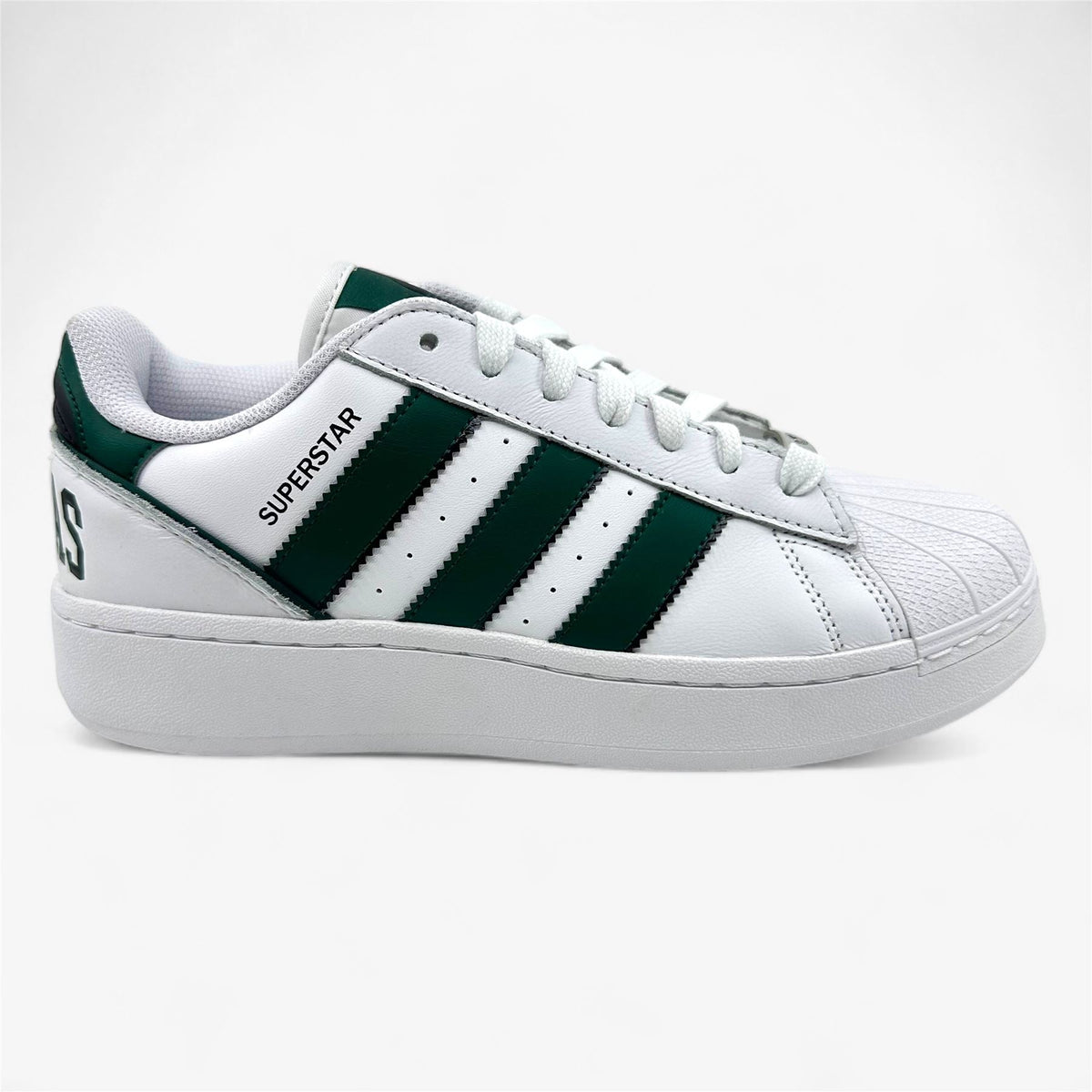 Adidas Superstar XLG White Collegiate Green Mens Athletic Sneaker (IE0760)