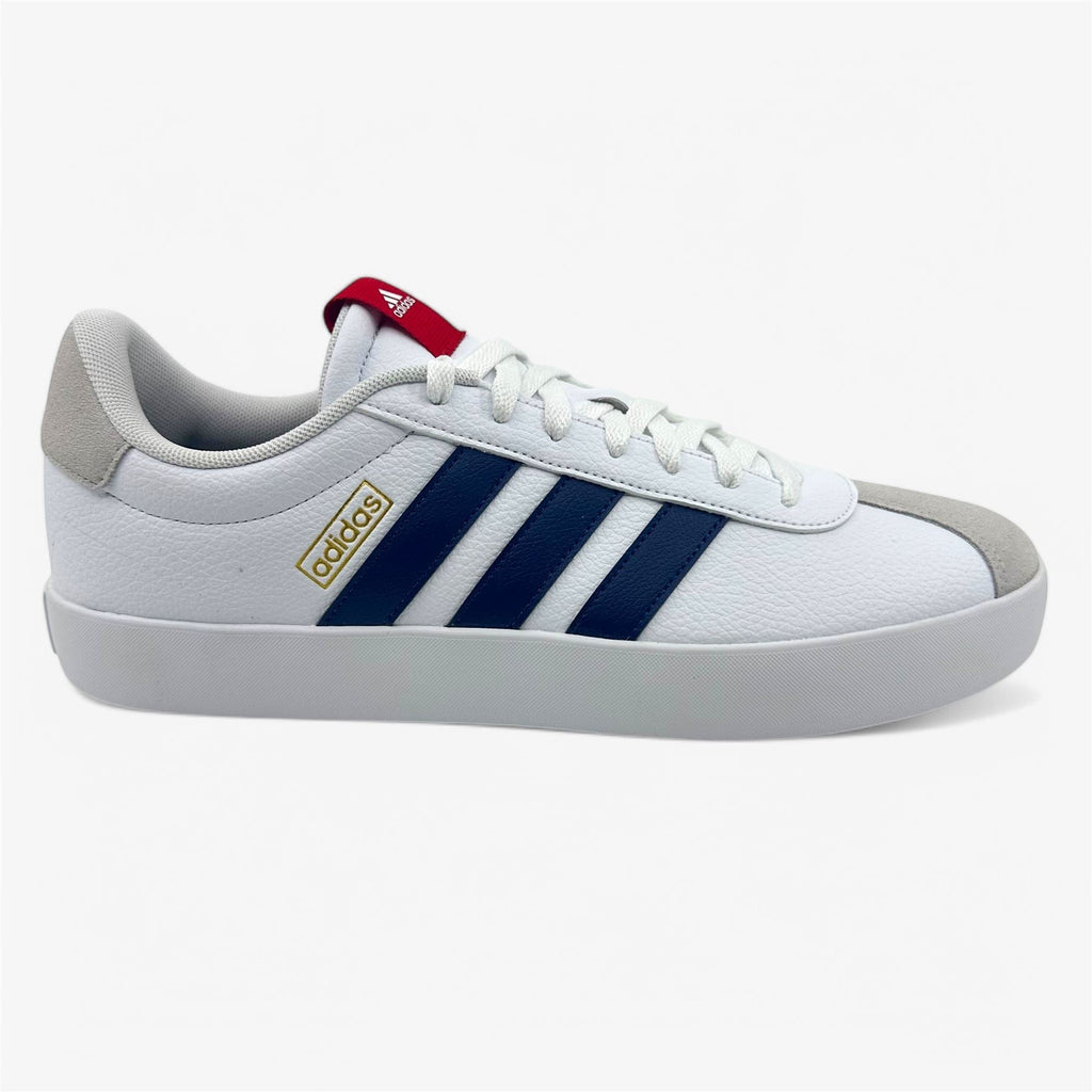 Adidas VL Court 3.0 White Dark Blue Scarlet Mens Size 11.5 Athletic Sneaker (ID6287)