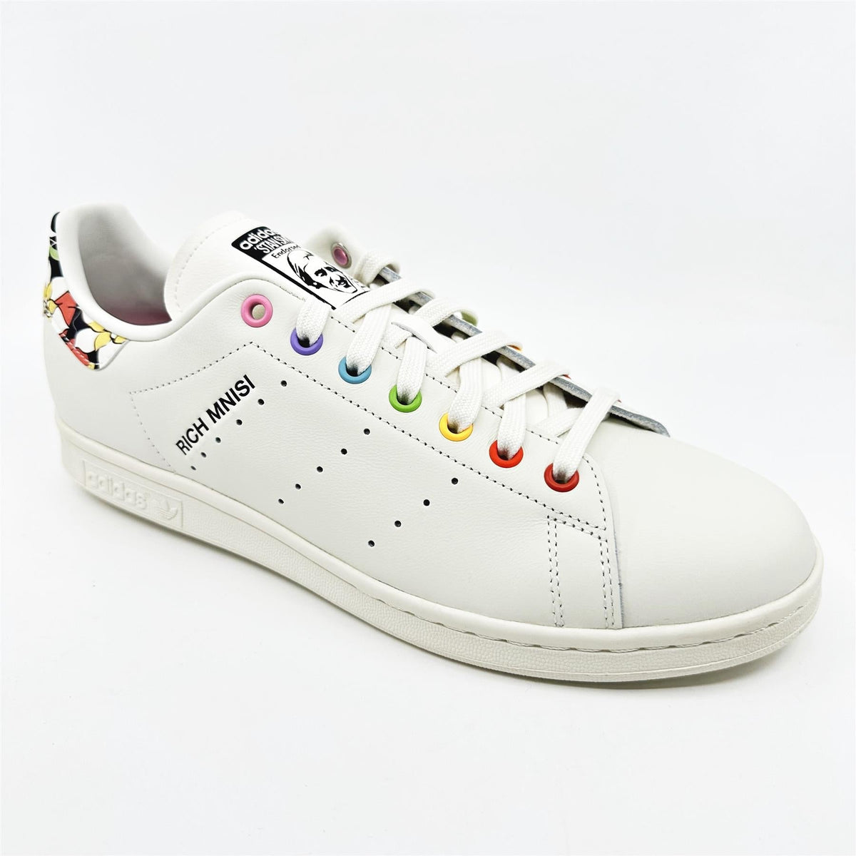 Adidas Stan Smith Pride RM Off White Multicolor Mens Athletic Sneakers (ID7494)
