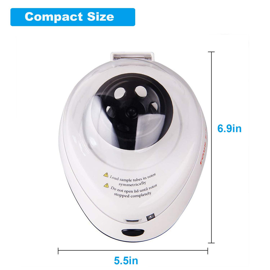 Mini Centrifuge 5400rpm with 2 Interchangeable Rotors O39861