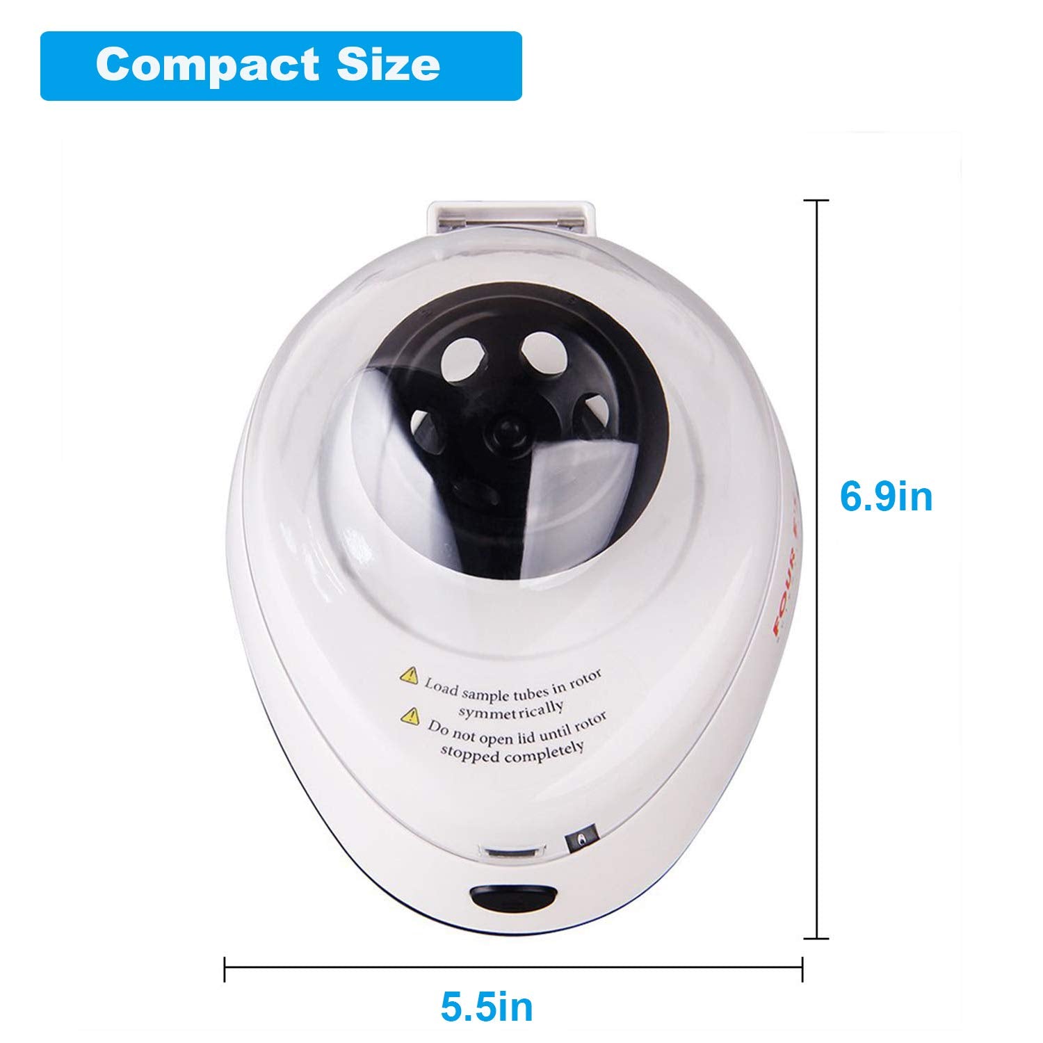 Mini Centrifuge 5400rpm with 2 Interchangeable Rotors O39861