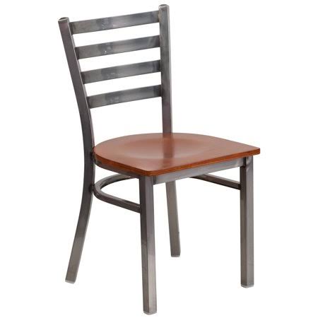 Red Cherry Wood Seat Metal Restaurant Chair R88820