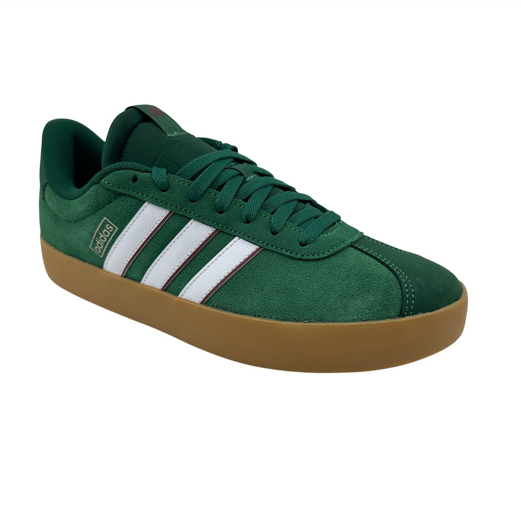 Adidas VL Court 3.0 Dark Green White Mens Athletic Sneaker (IH4790)