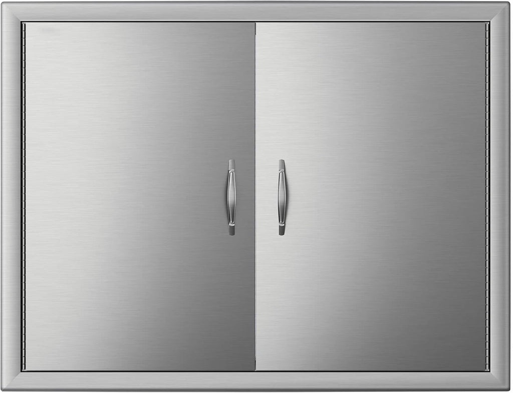 BBQ Double Access Door 31W x 24H Inch Stainless Steel Outdoor Kitchen Door Z499594