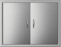 BBQ Double Access Door 31W x 24H Inch Stainless Steel Outdoor Kitchen Door Z499594