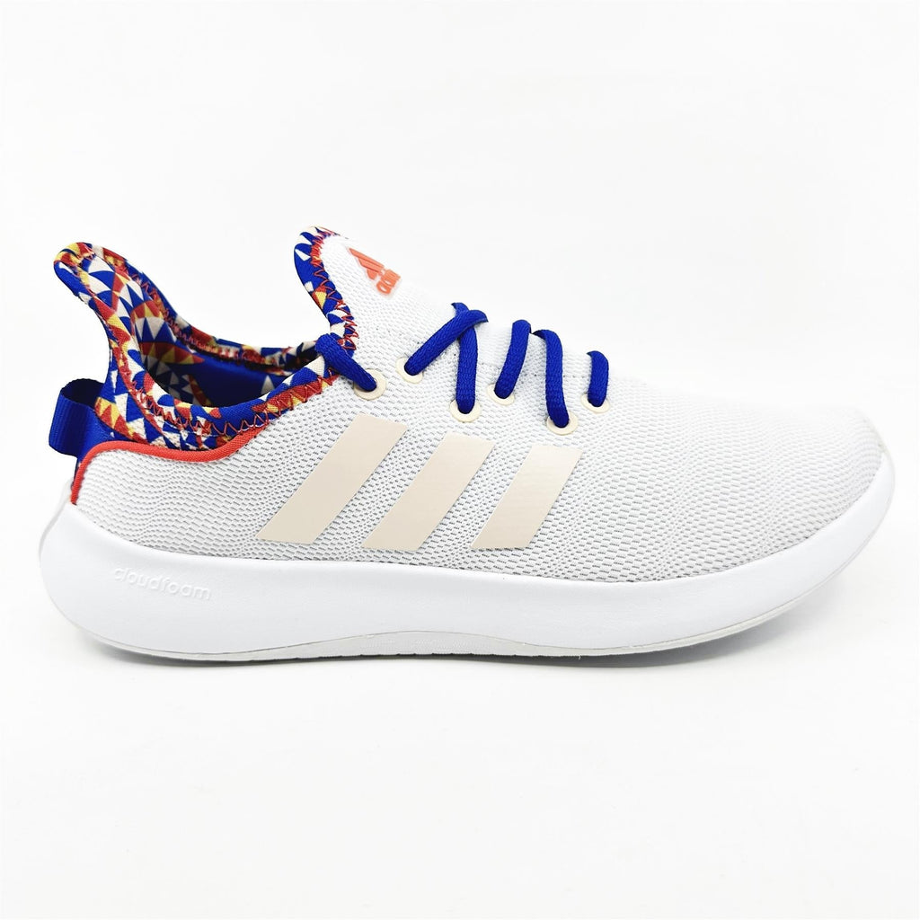 Adidas Cloudfoam Pure SPW Cloud White Orange Red Womens Athletic Sneakers (IE8525)