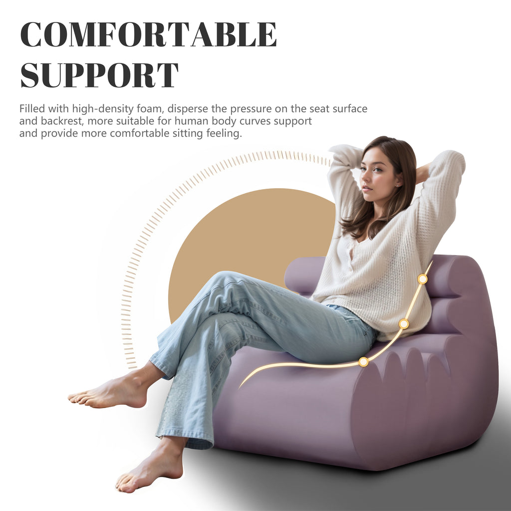 Bean Bag Chair with High-Density Foam Filling Y53219