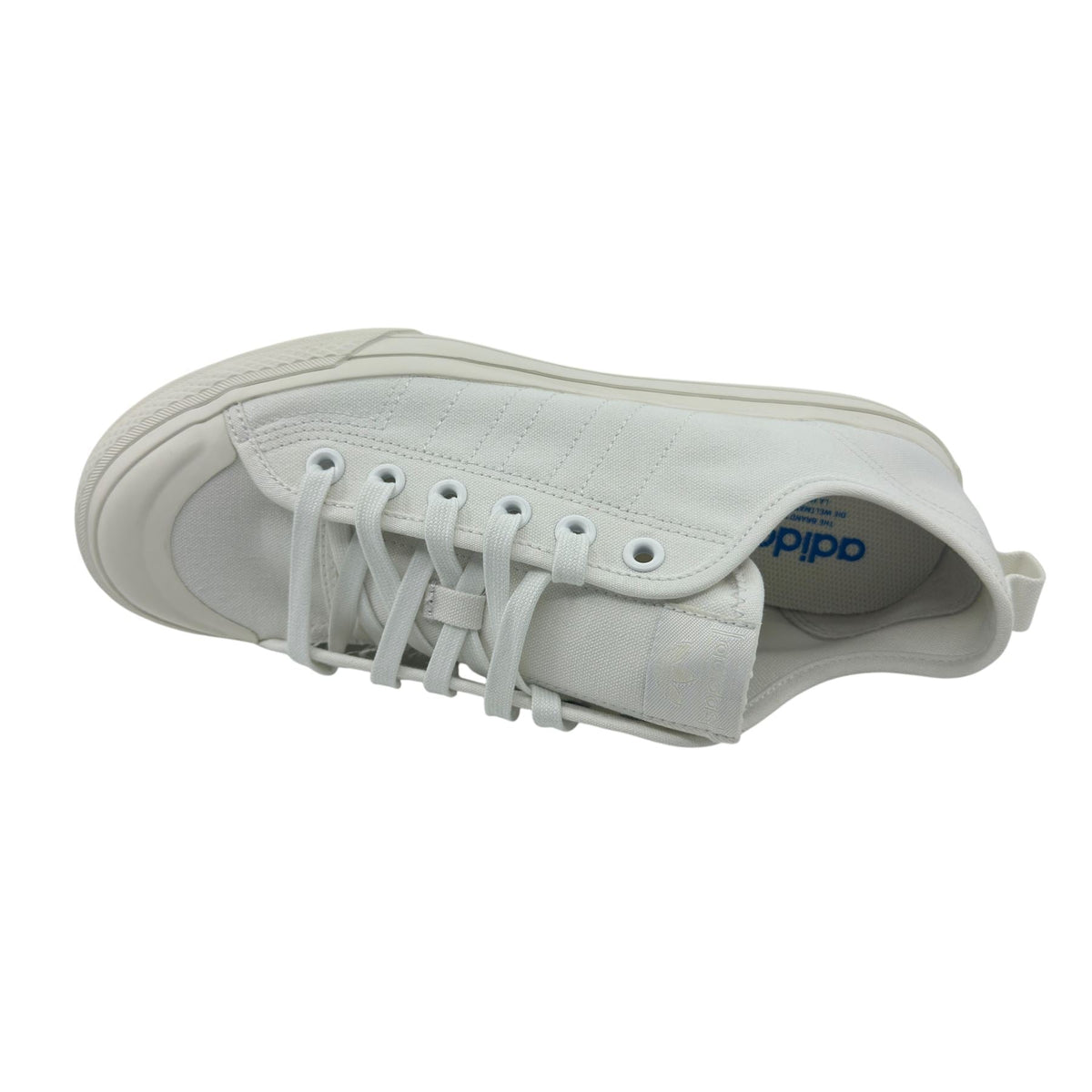 Adidas Nizza RF Triple White Womens Athletic Sneaker (EF1883)