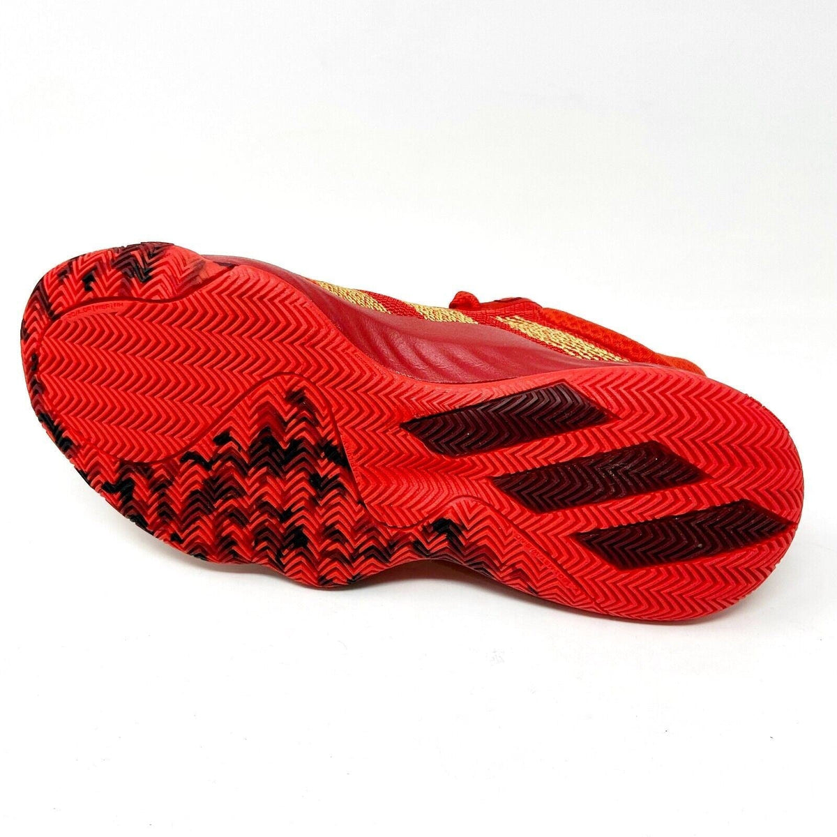 Adidas D.O.N. Issue #1 Junior Red Gold Kids Basketball Sneakers EF2935