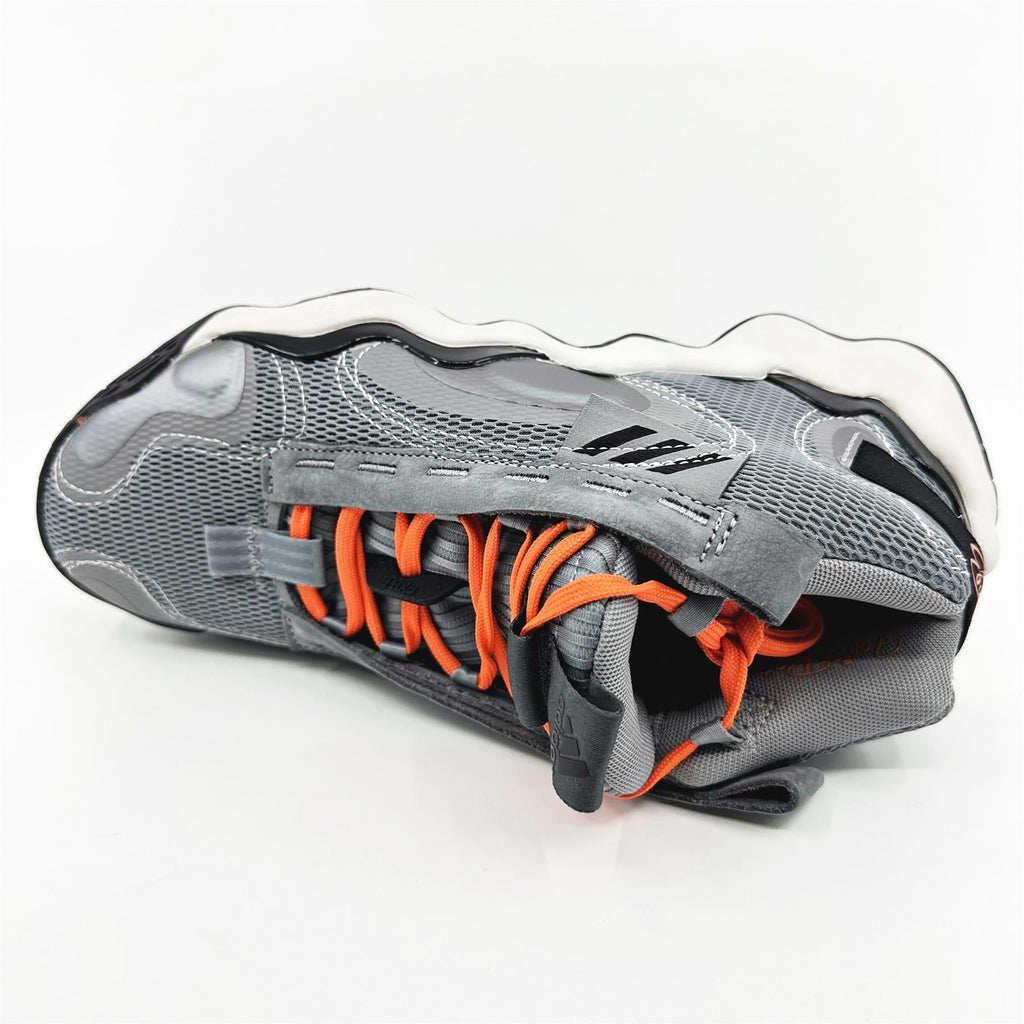 Adidas Exhibit B Candace PE Grey Impact Orange Womens Athletic Sneaker (GZ2351)