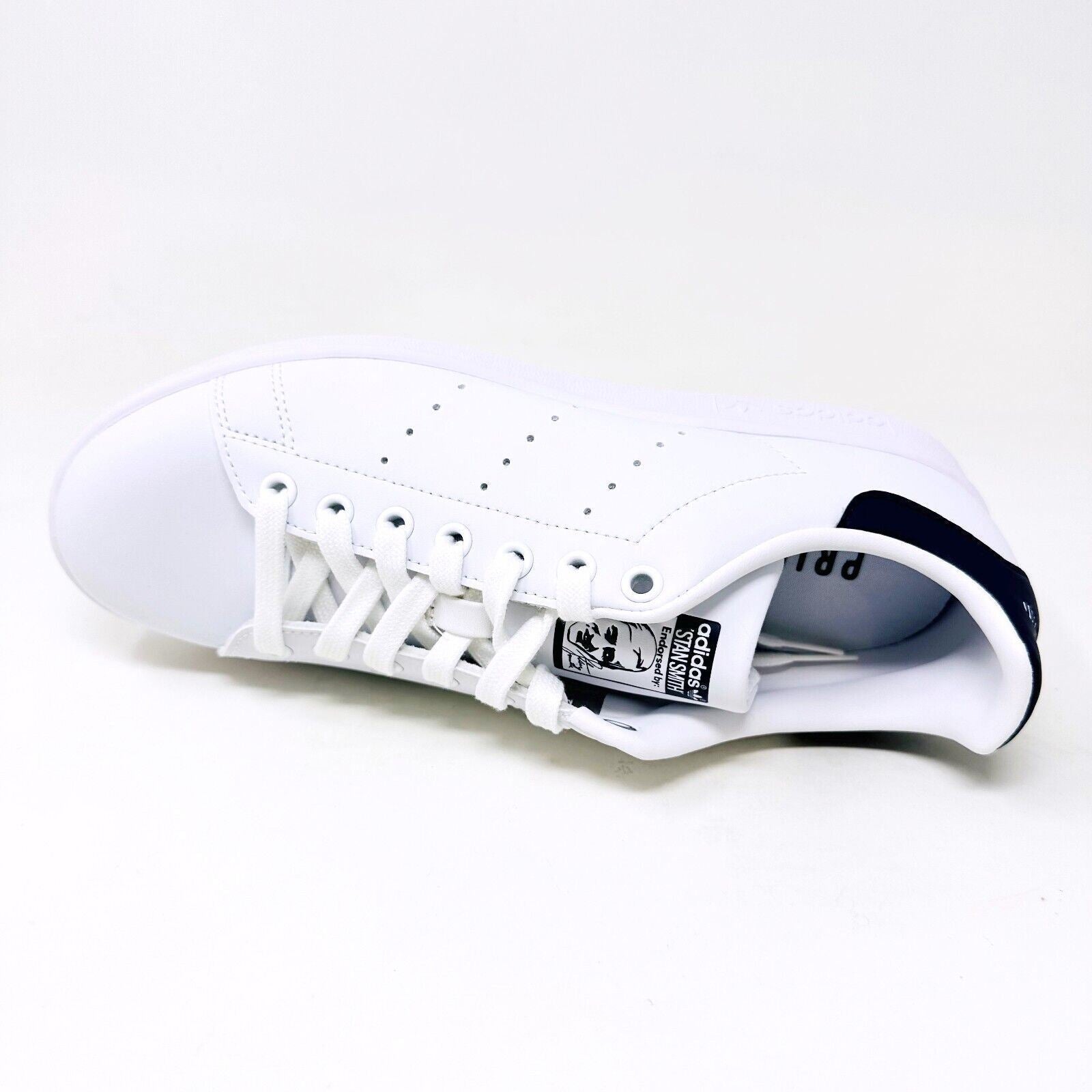 Adidas Originals Stan Smith White Navy Womens Primegreen Shoes Sneakers Q47224