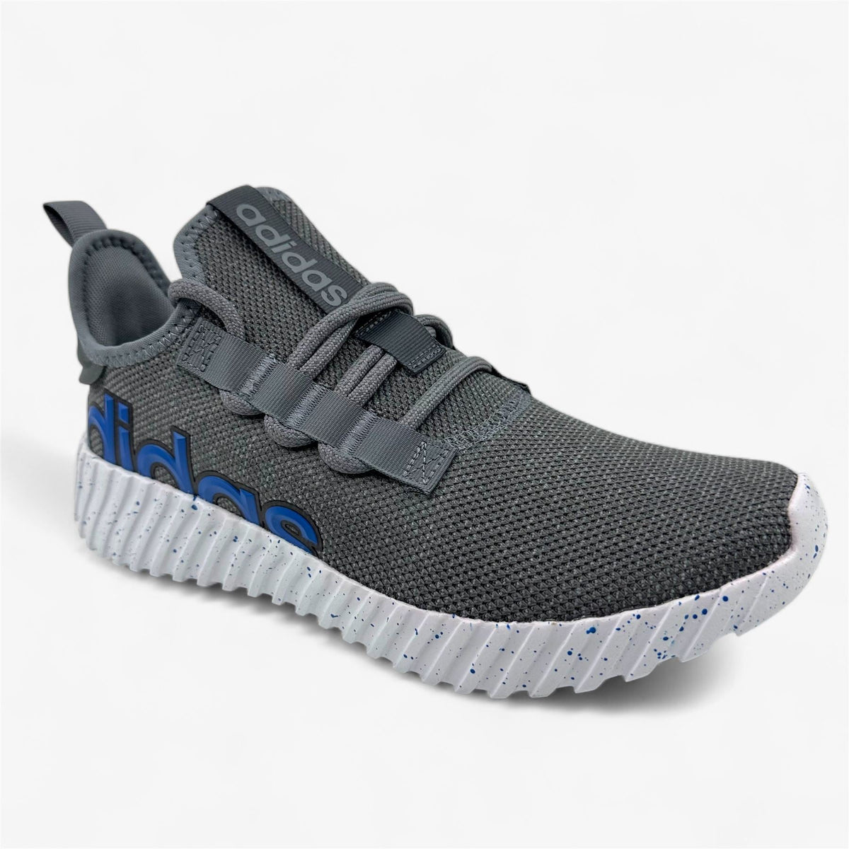 Adidas Kaptir 3.0 Grey Bright Royal Blue  Mens Athletic Sneaker (IF7315)
