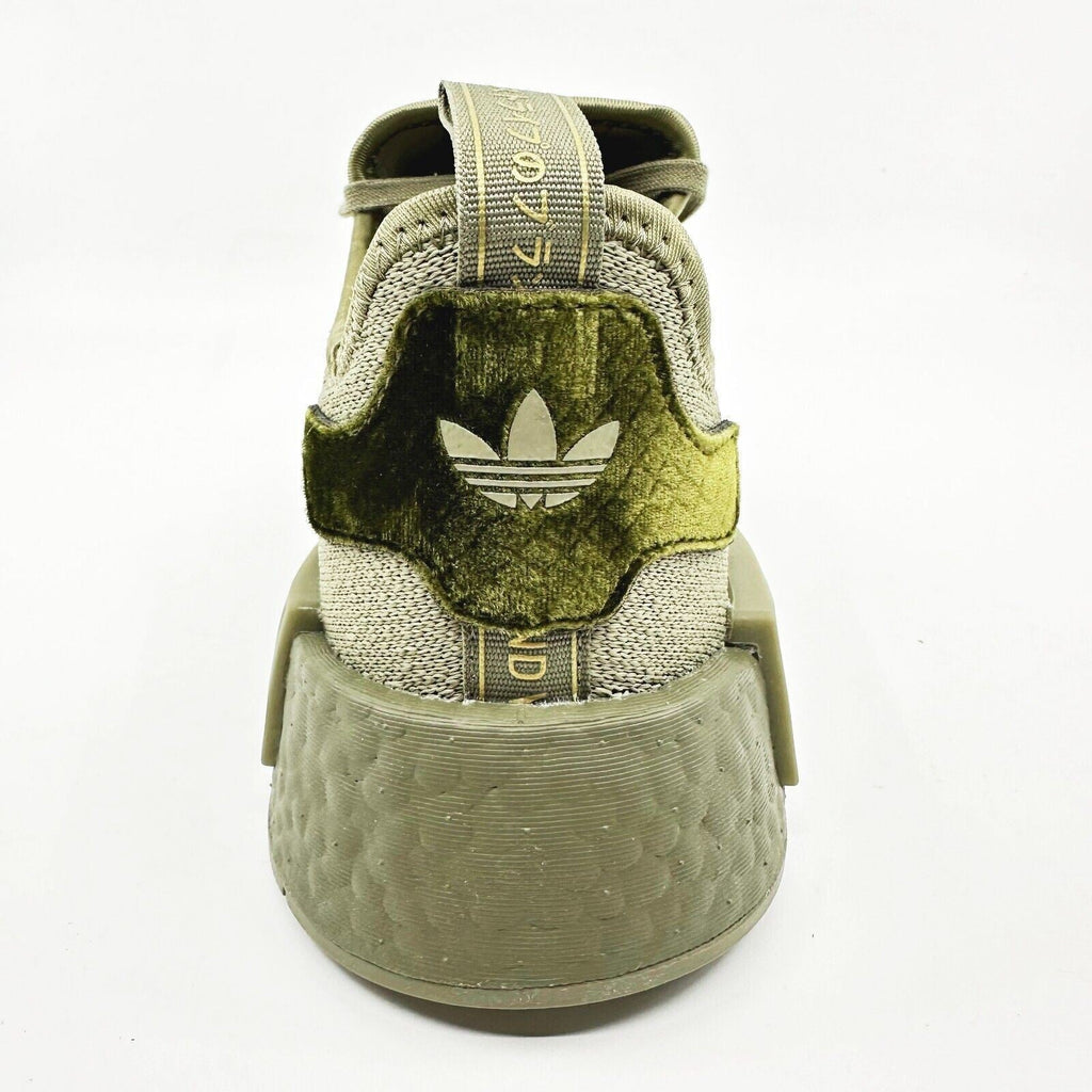Adidas NMD R1 Orbit Green Velvet Womens Running Sneakers GY1321