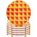 Pepperoni Pizza Ceramic Absorbent Coaster Set with Holder G121