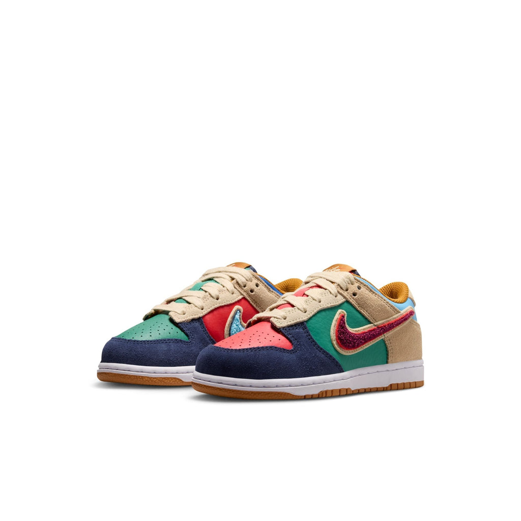Nike Dunk Low "Speed Red Green Noise" (PS) - IV6202-410