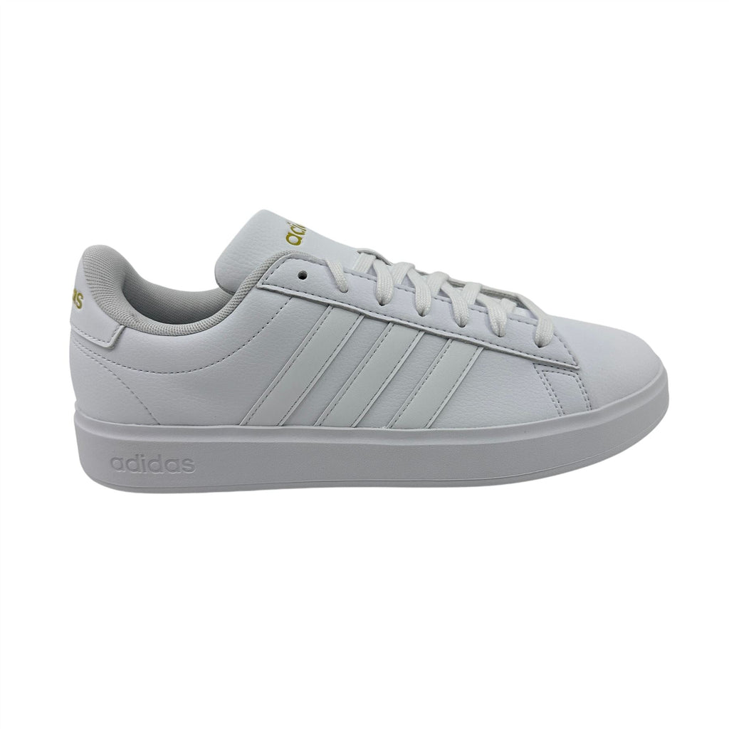 Adidas Grand Court 2.0 Cloud White Gold Metallic Womens Sneaker (GW9213)