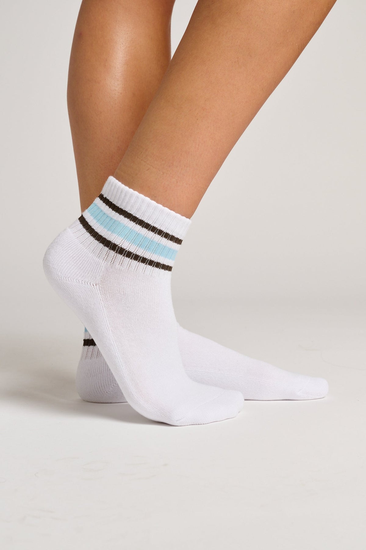 Sport Stripe Quarter Cut Sock