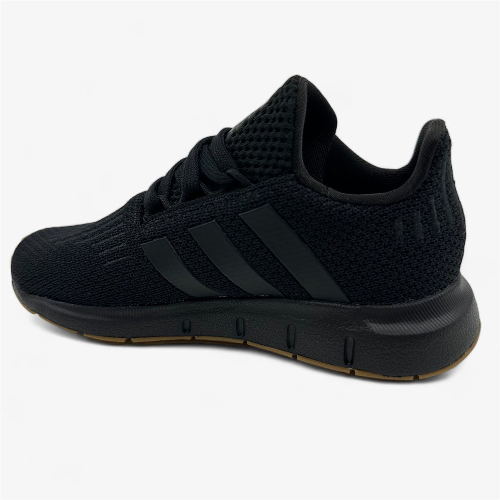 Adidas Swift Run 1.0 EL Triple Black Baby Toddler Athletic Sneaker (IF2958)