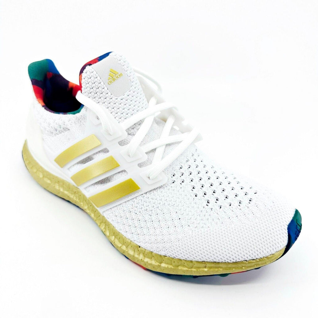 Adidas UltraBoost 5.0 DNA Title IX White Gold Womens Running Shoes HP7425