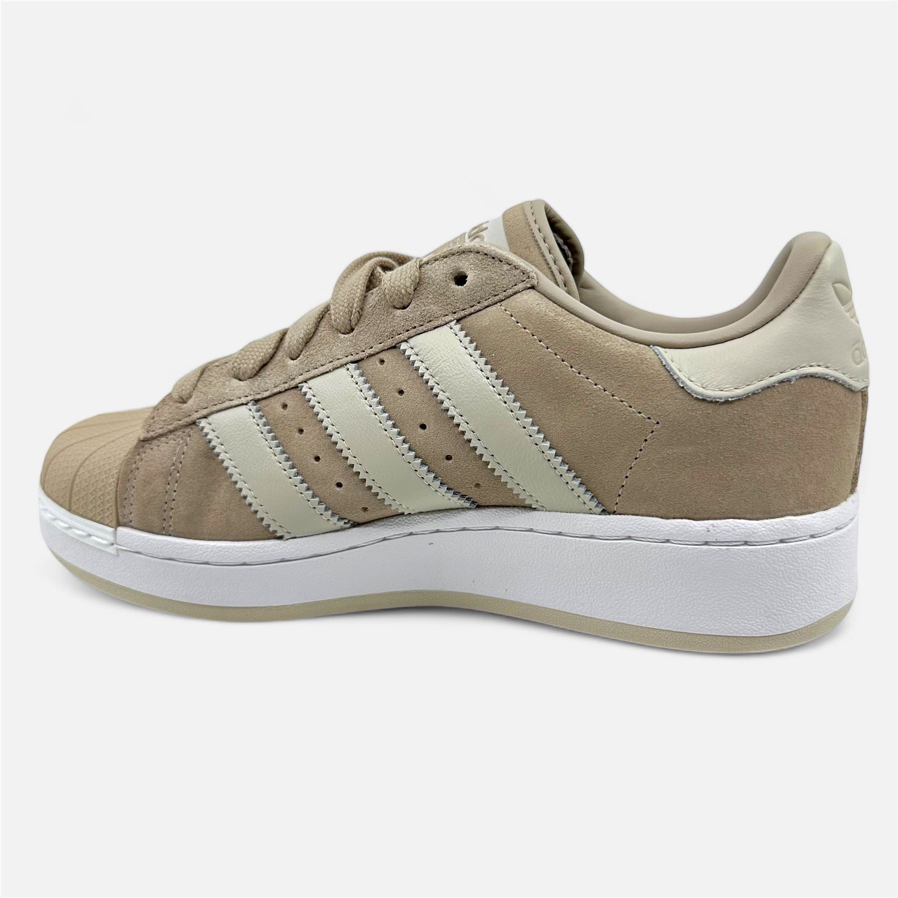 Adidas Superstar XLG Wonder Beige White Womens Athletic Sneaker (IE2989)