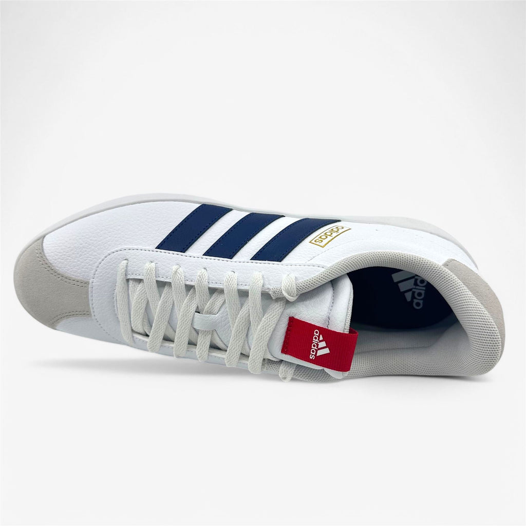 Adidas VL Court 3.0 White Dark Blue Scarlet Mens Size 11.5 Athletic Sneaker (ID6287)