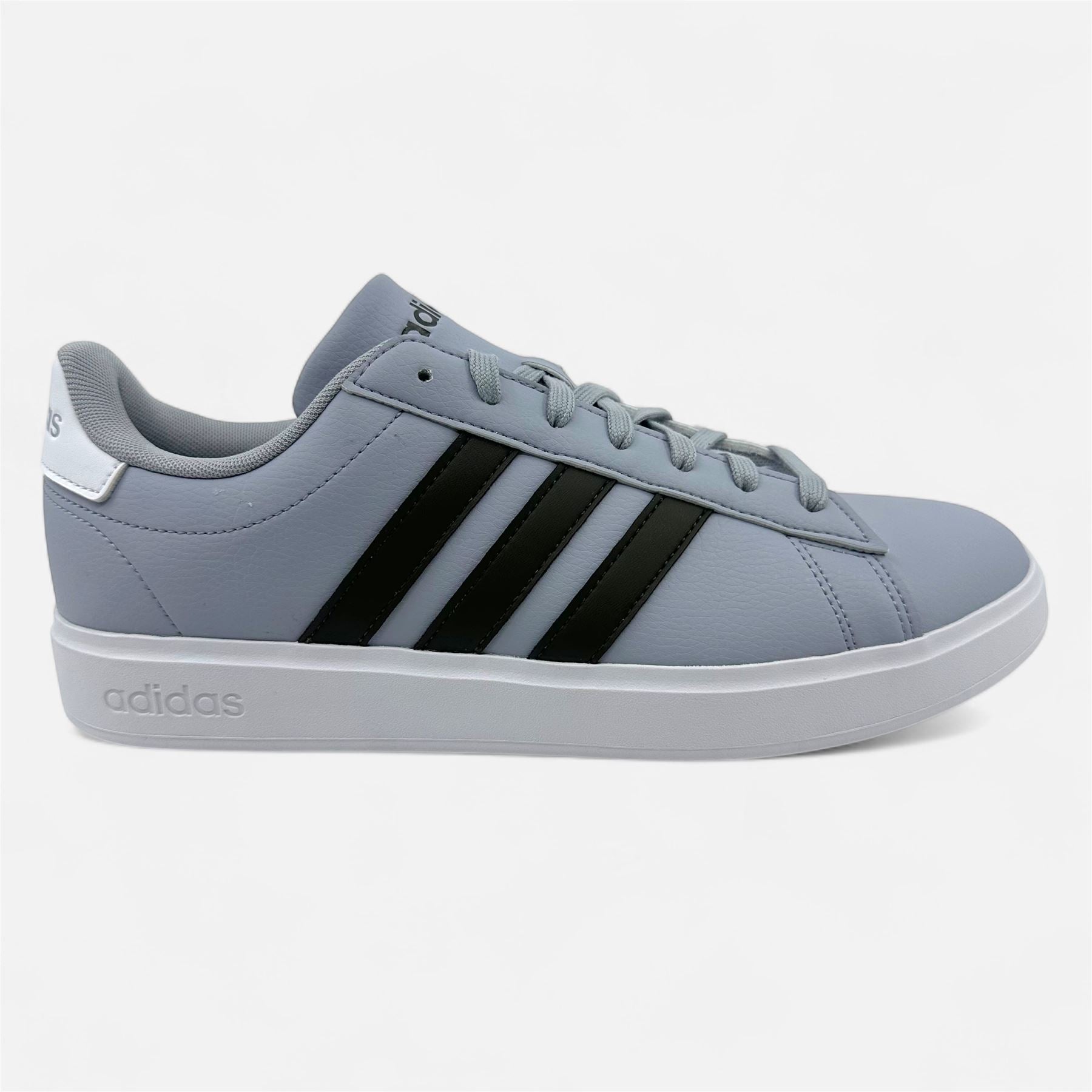 Adidas Grand Court 2.0 Halo Silver Shadow Olive Mens Athletic Sneaker (ID4468)