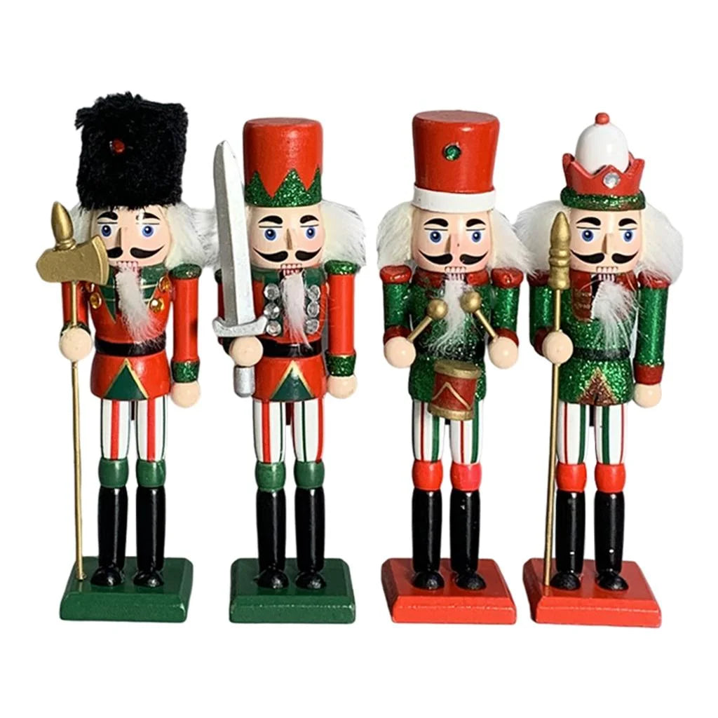Wood Nutcracker Soldier Model Decorative Ornament T708481