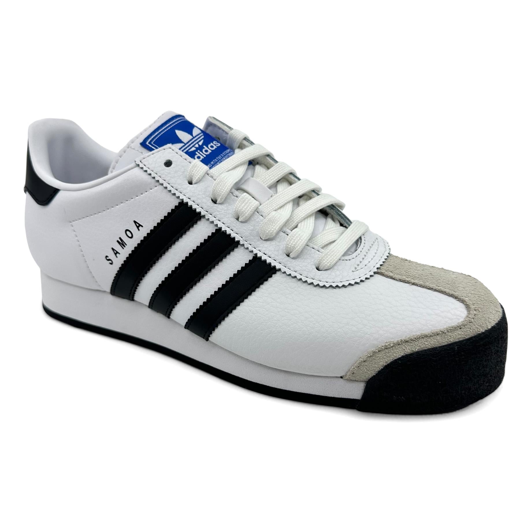 Adidas Samoa White Black Mens Athletic Sneakers (675033)
