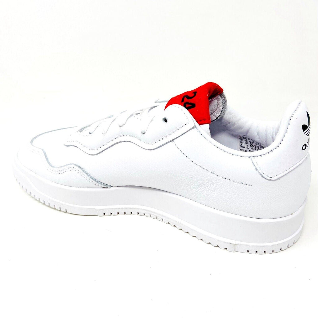 Adidas 424 SC Premiere Cloud White Scarlet Mens Leather Sneakers FX6740