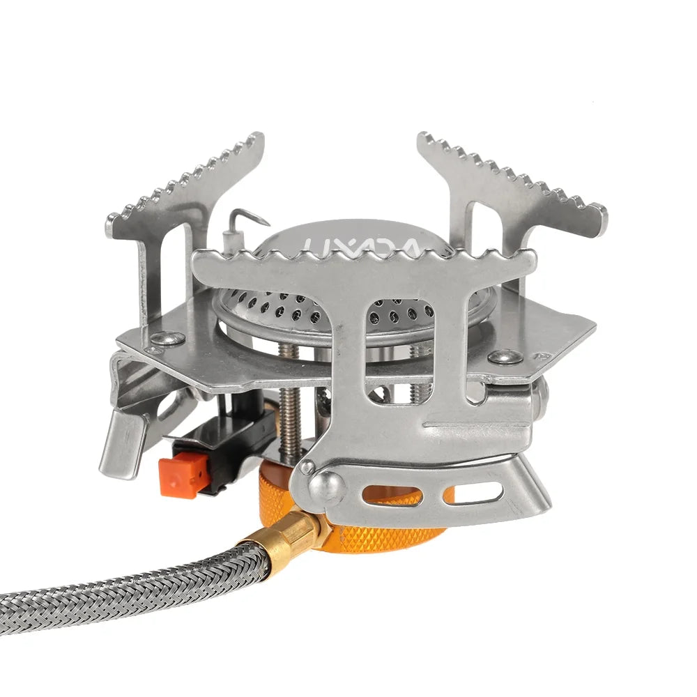 3000W Portable Camping Cookware Set with Gas Conversion Head Adapter S440