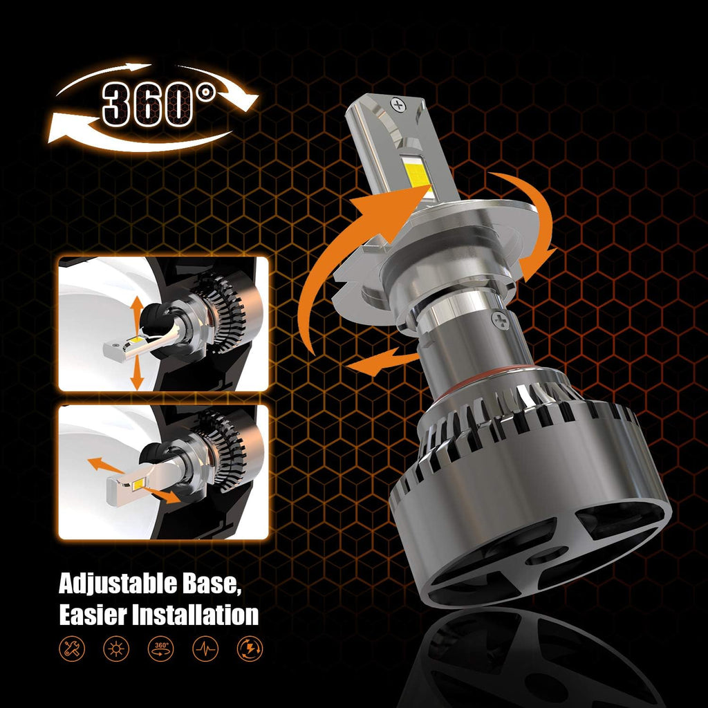 H7 LED Headlight Bulbs 6000K Conversion Kit Pack of 2 J999