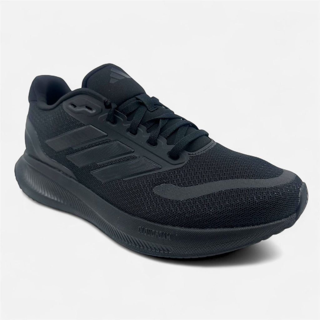 Adidas Runfalcon 5 Triple Black Womens Athletic Sneaker (IE8828)