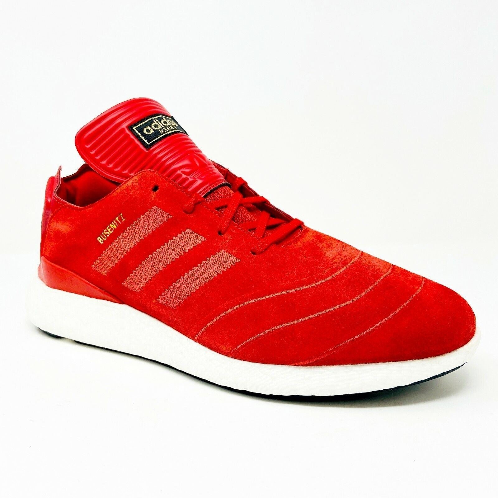 Adidas Busenitz Pure Boost Scarlet Red White Mens Running Sneakers F37885