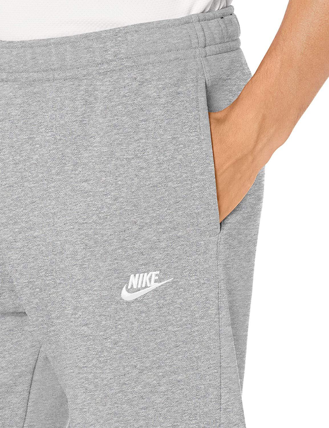 Men's Nike Dk Grey Heather/Matte Silver/Wht Sportswear Club Joggers (BV2671 063)