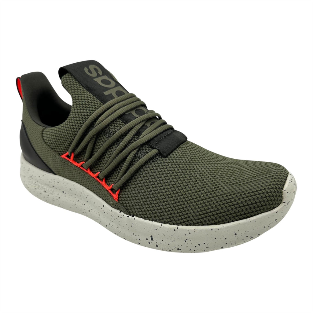 Adidas Lite Racer Adapt 7.0 Olive Strata Solar Red Mens Athletic Sneaker (IH7723)