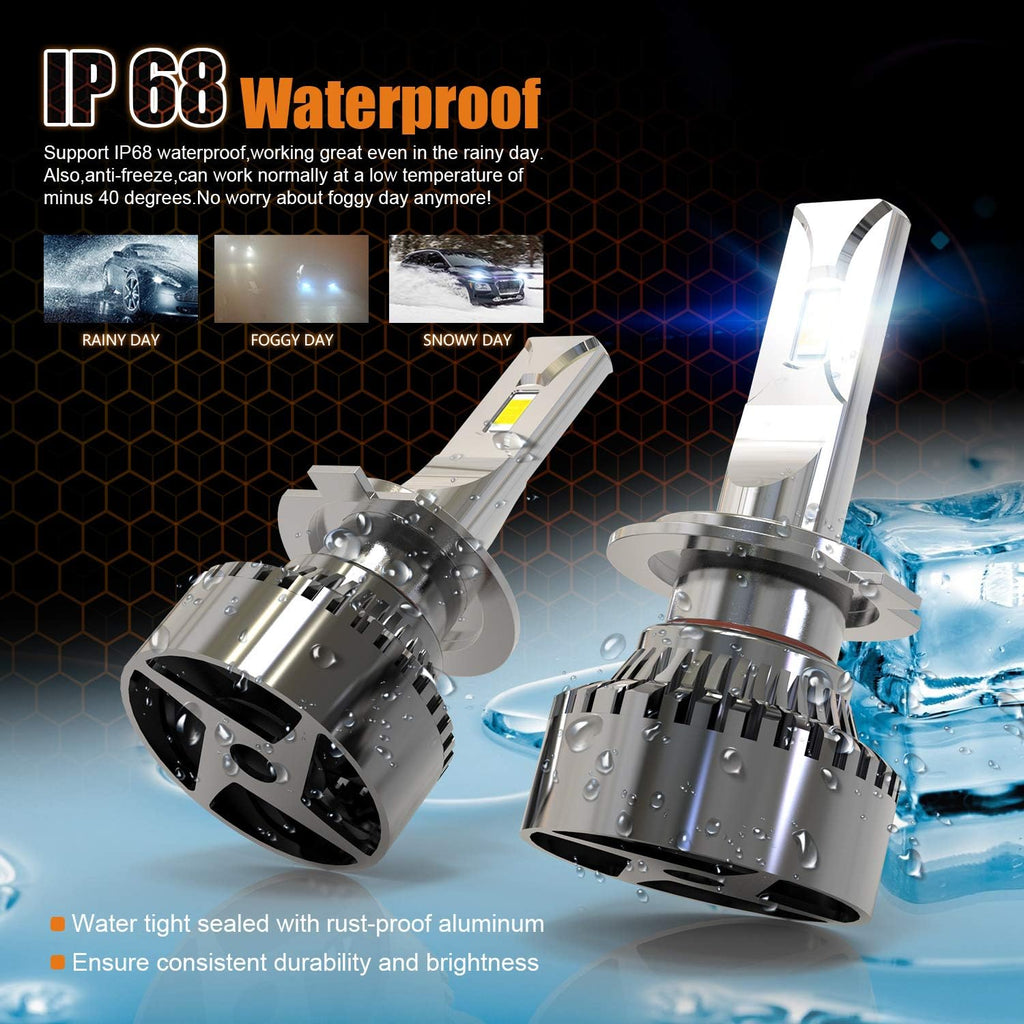 H7 LED Headlight Bulbs 6000K Conversion Kit Pack of 2 J999
