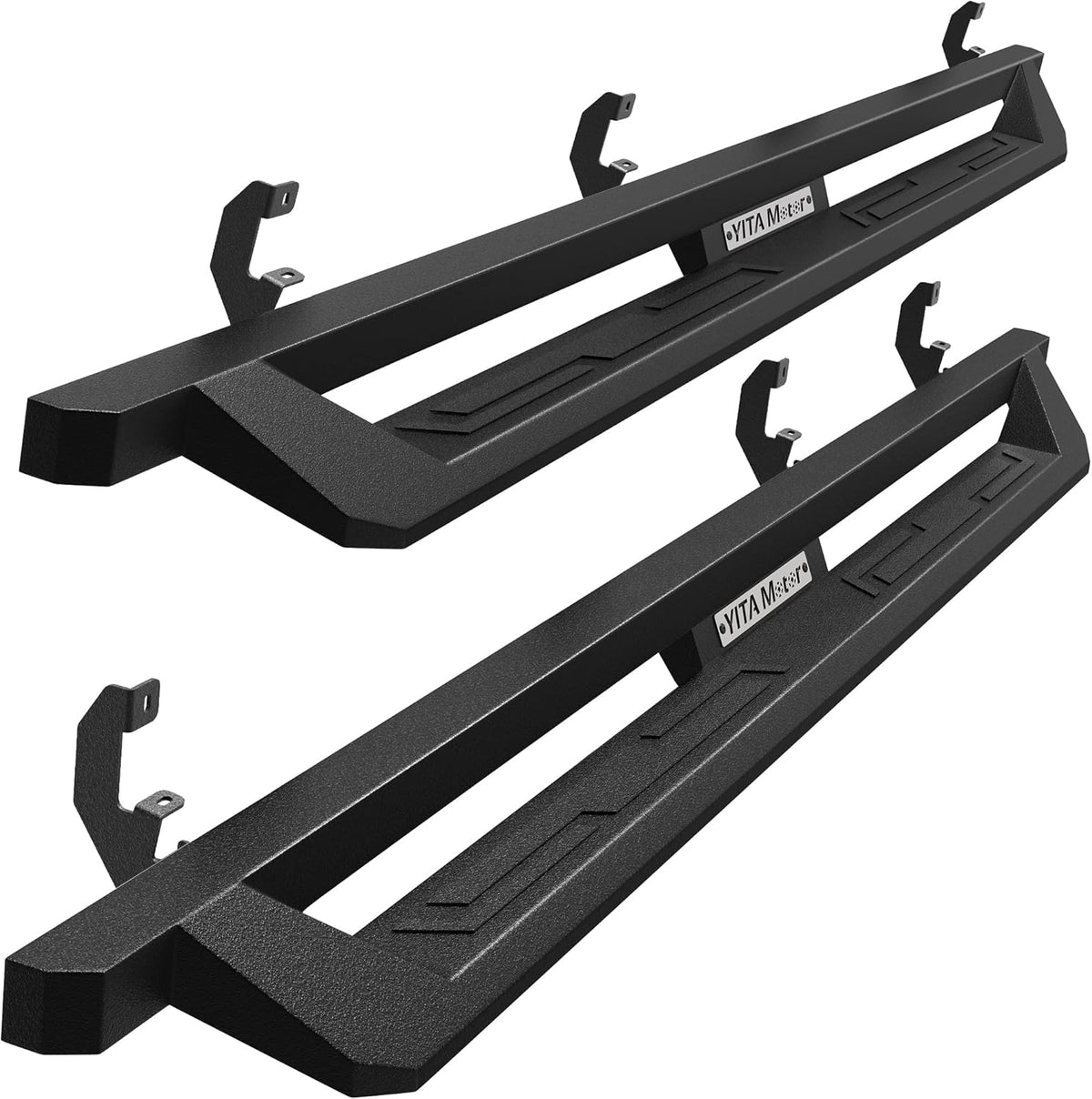 Black Powder Coated Nerf Bars Running Boards L25138