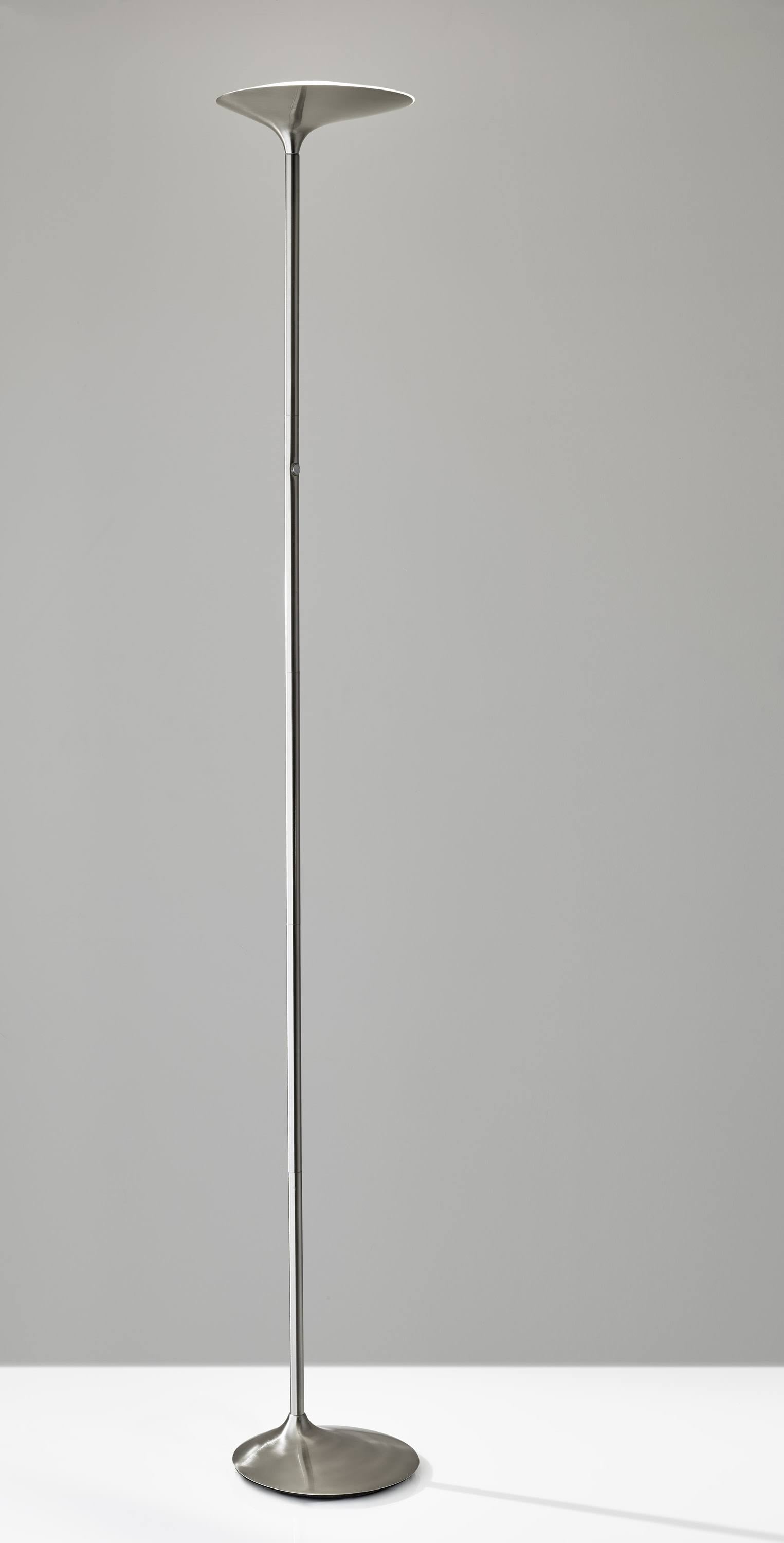 Brushed Steel LED Torchiere R77163