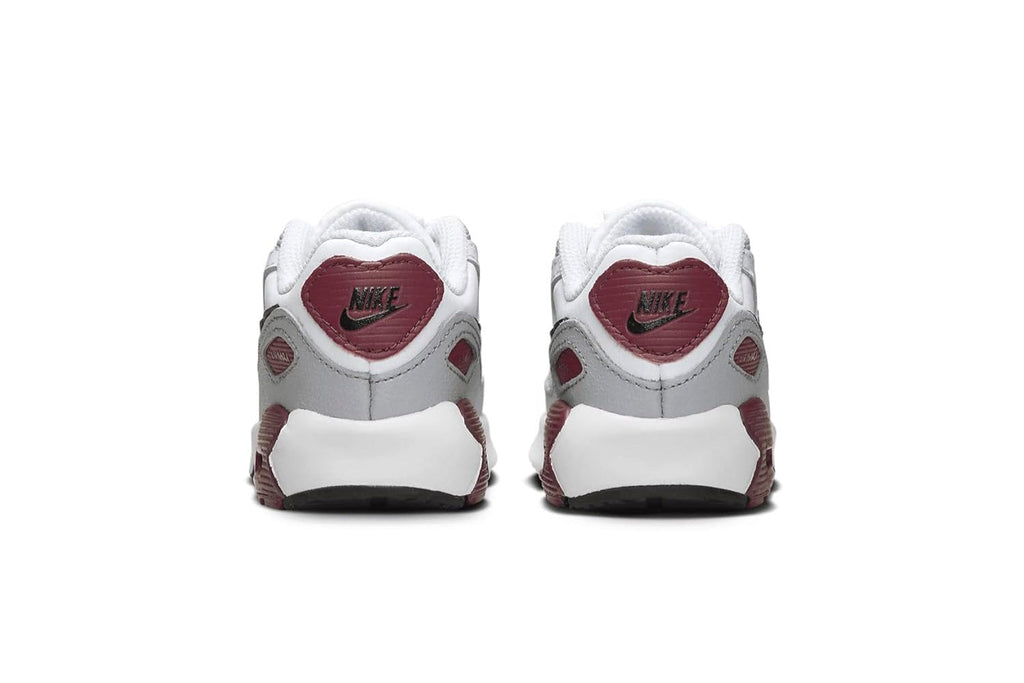 Toddler's Nike Air Max 90 LTR White/Black-Dark Team Red (CD6868 125)
