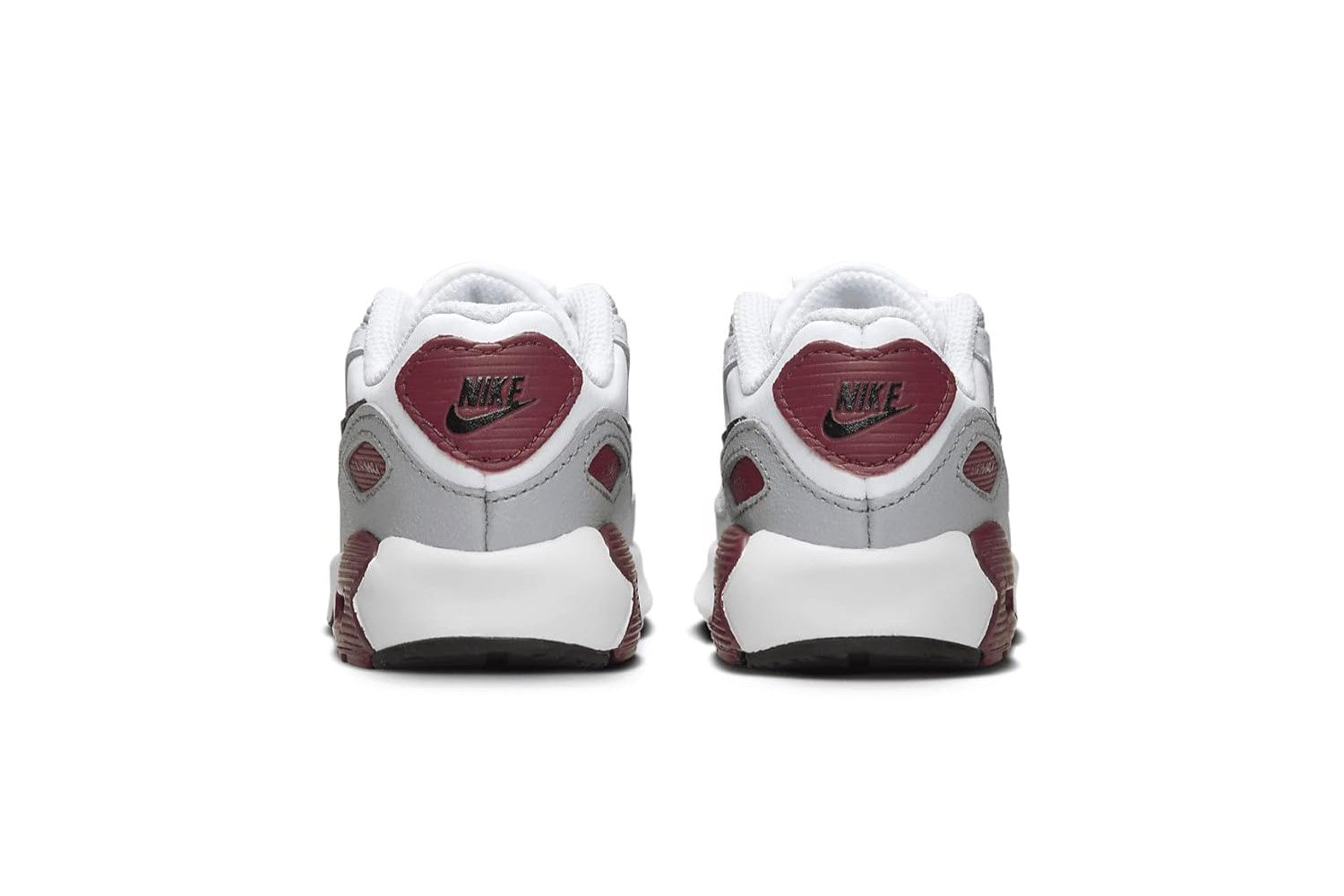 Toddler's Nike Air Max 90 LTR White/Black-Dark Team Red (CD6868 125)