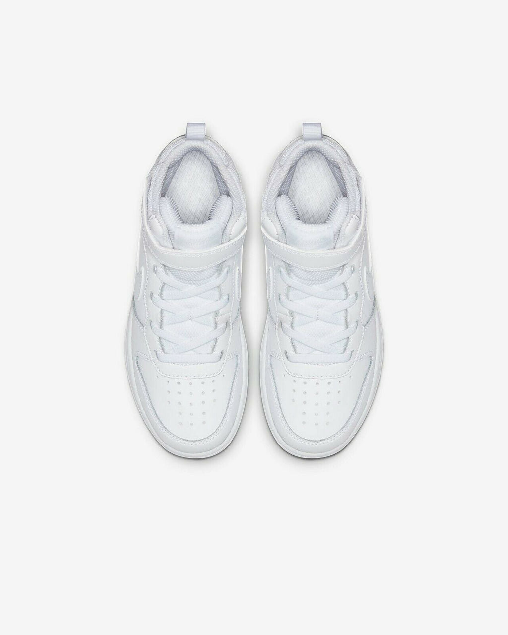 Little Kid's Nike Court Borough Mid 2 White/White-White (CD7783 100)