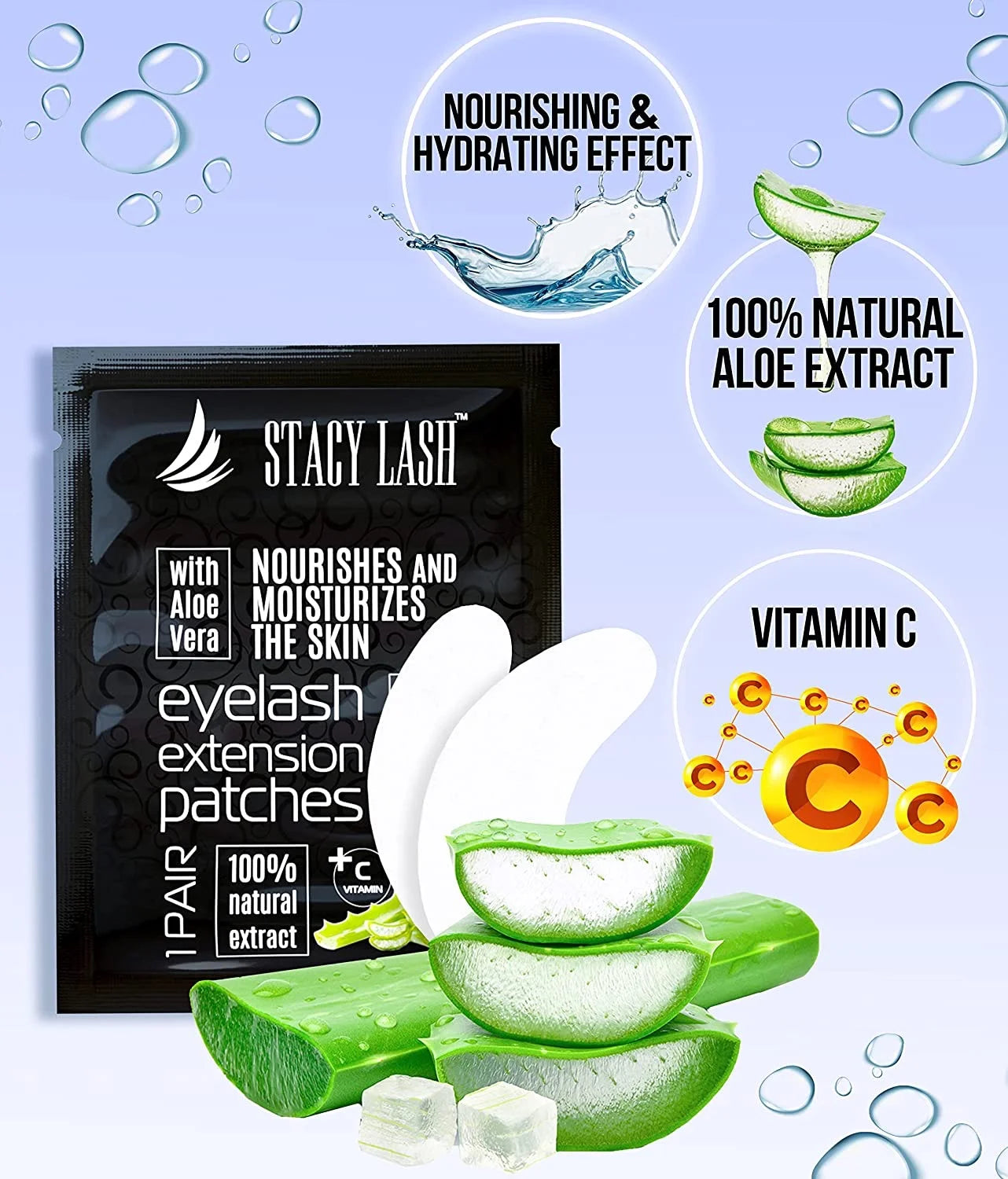 100 Pairs Under Eye Gel Pads with Vitamin C and Aloe Vera L859