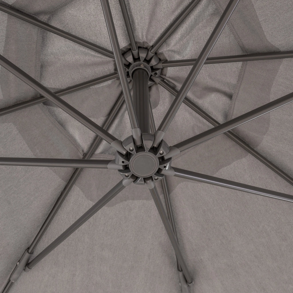 Canopy with Aluminum Pole and Dark Grey Plastic Base U159
