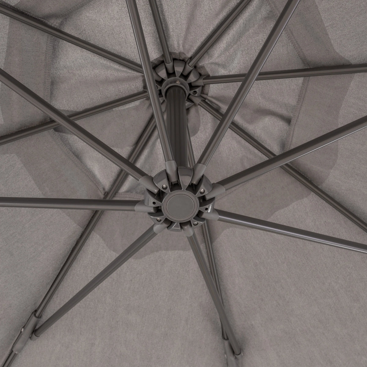 Canopy with Aluminum Pole and Dark Grey Plastic Base U159