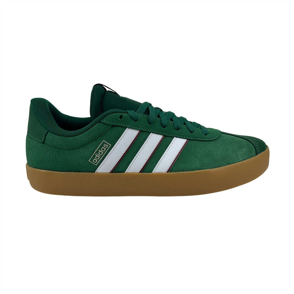 Adidas VL Court 3.0 Dark Green White Mens Athletic Sneaker (IH4790)