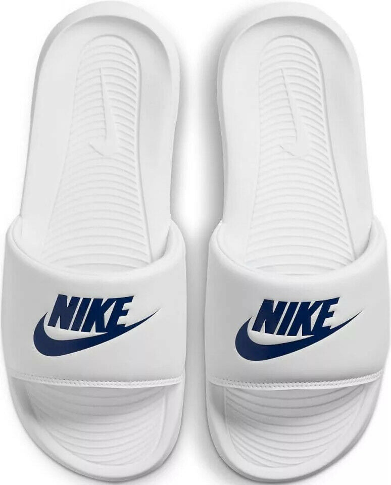 Men's Nike Victori One Slide White/Game Royal-White (CN9675 102)