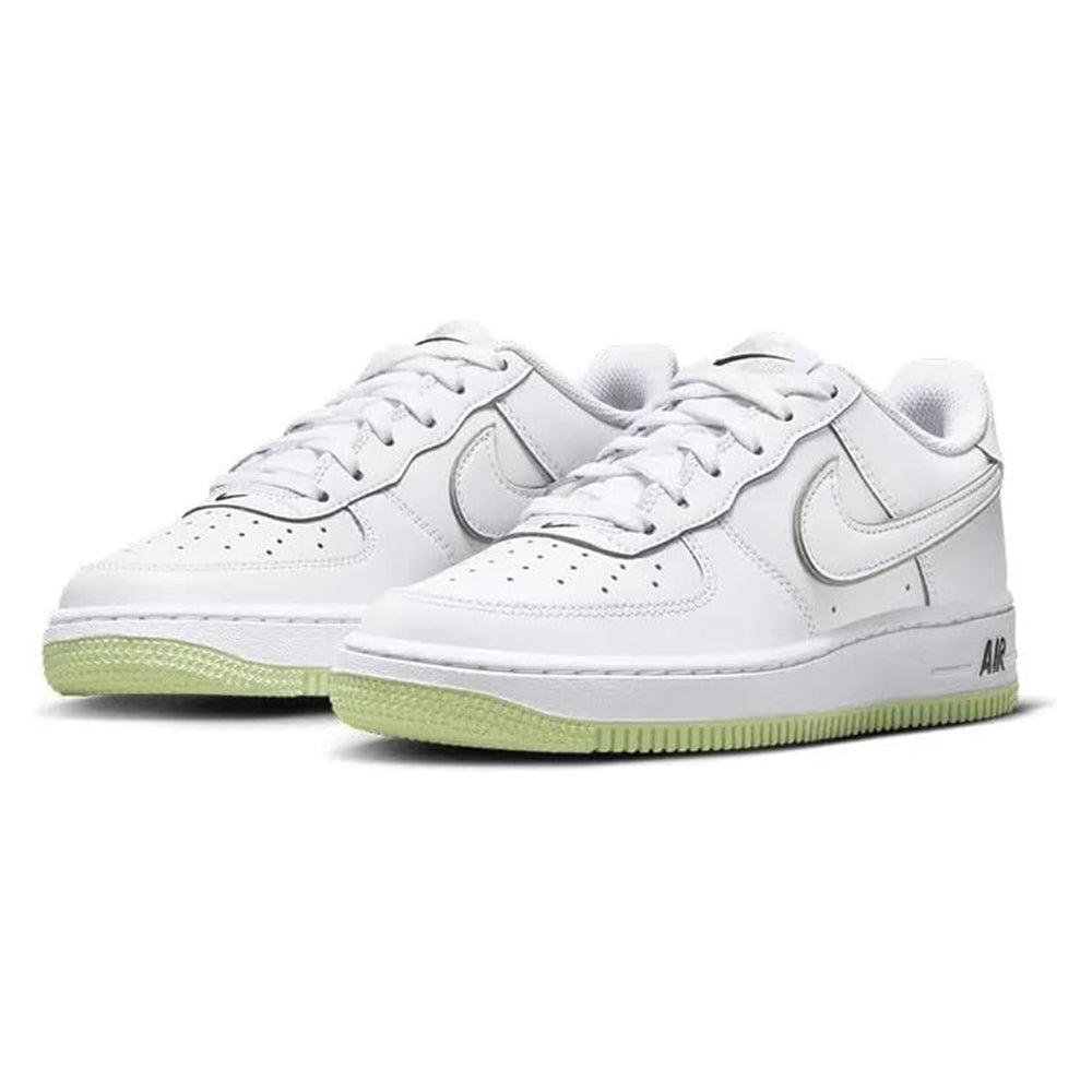 Big Kid's Nike Air Force 1 White/Honeydew-White-Black (CT3839 108)