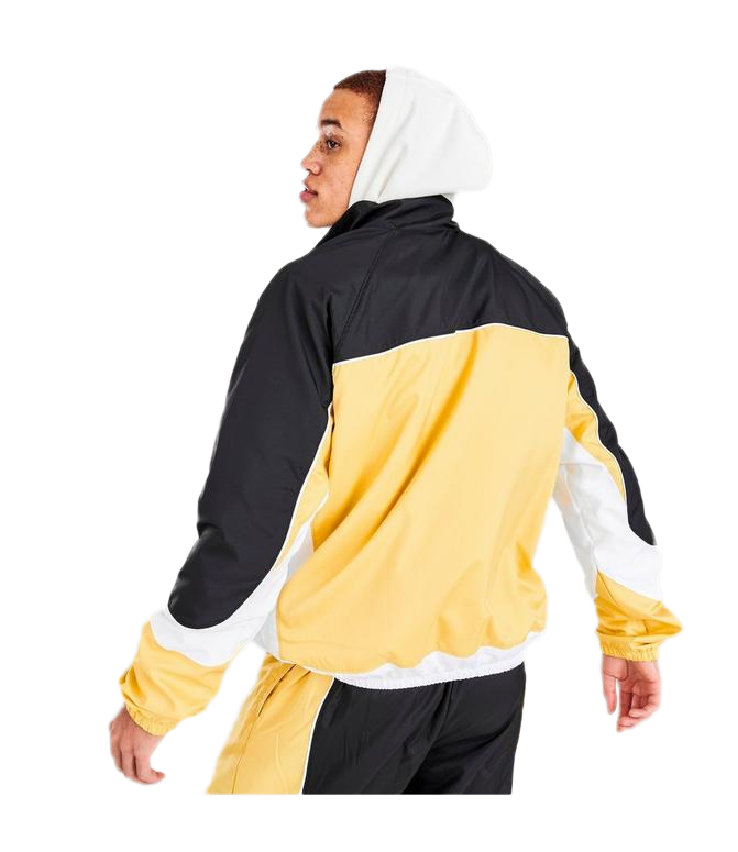 Nike Sportswear Black/Gold Throwback Woven Jacket (CV1931 010)