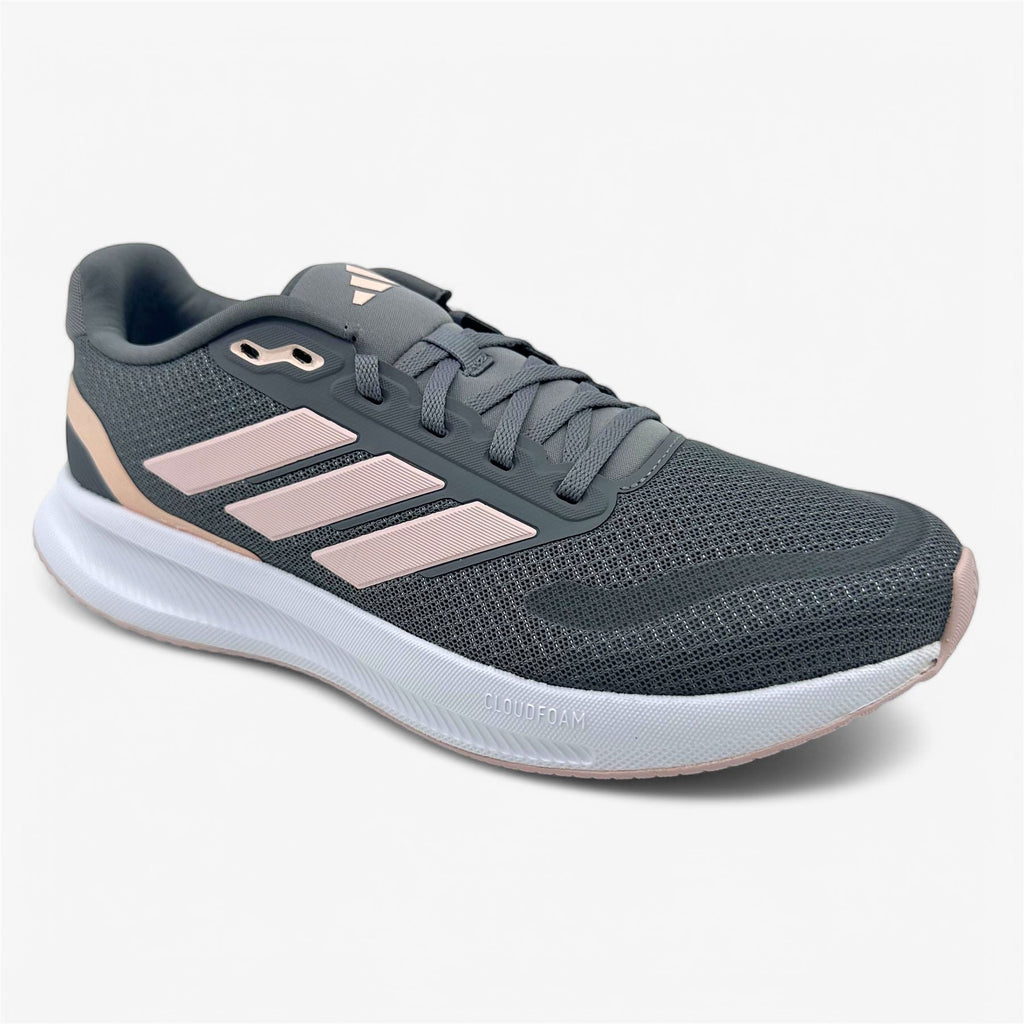 Adidas Runfalcon 5 Grey Sandy Pink White Womens Size 10 Athletic Sneaker (IE8823)