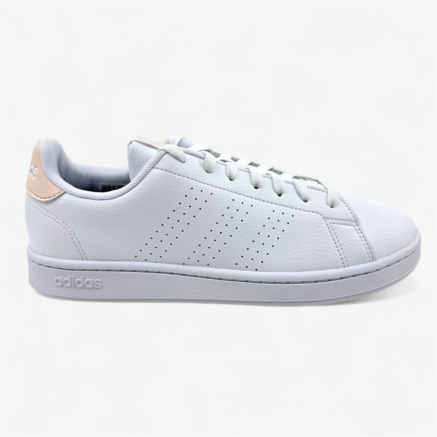 Adidas Advantage White Wonder Quartz Womens Size 9 Athletic Sneaker (ID9652)